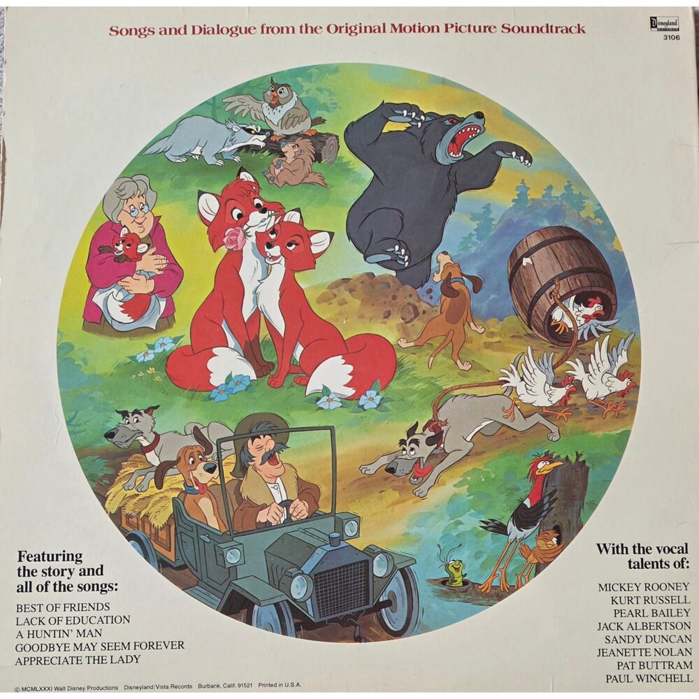 The Fox and the Hound Vinyl Picture Disc